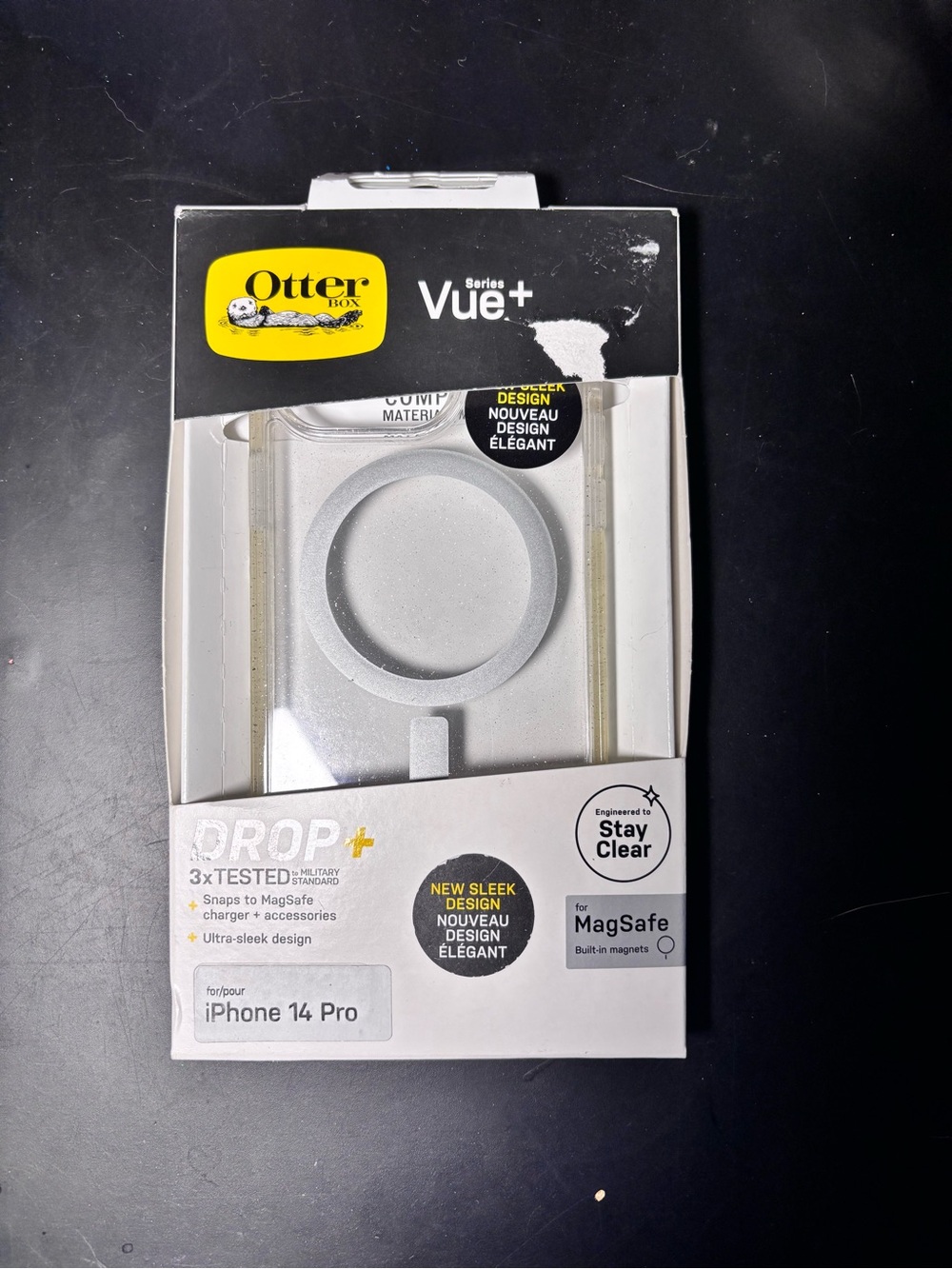 OtterBox Vue+ Clear MagSafe-Compatible Case for iPhone 14 Pro - Clear